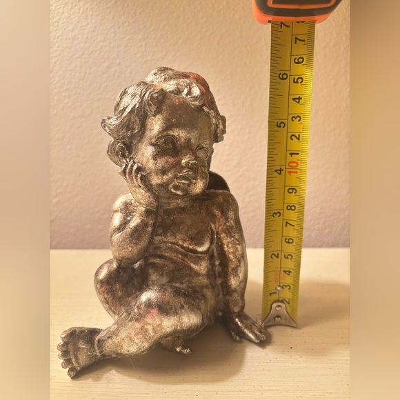 Metallic angel figurines Cute for Valentines Day ❤️ - Picture 4 of 6